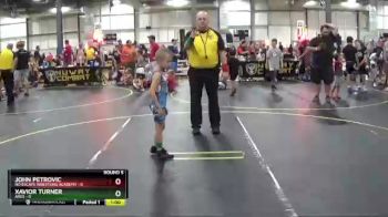 49 lbs Round 5 (6 Team) - Xavior Turner, ARES vs John Petrovic, No Escape Wrestling Academy
