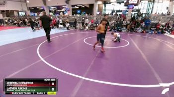100 lbs Cons. Semi - Lathen Askins, Randall Youth Wrestling Club vs Jeremiah Cisneros, Scots Wrestling Club
