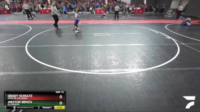 66 lbs Cons. Round 2 - Grady Schultz, Spencer Columbus vs Weston Bench, Ellsworth