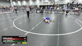 82 lbs Quarterfinal - Case Freeman, Sebolt Wrestling Academy vs Owen Taylor, SlyFox Wrestling Academy