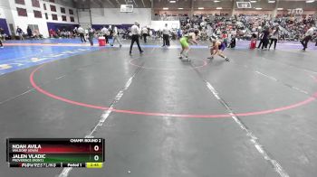 149 lbs Champ. Round 2 - Noah Avila, Waldorf (Iowa) vs Jalen Vladic, Providence (Mont.)