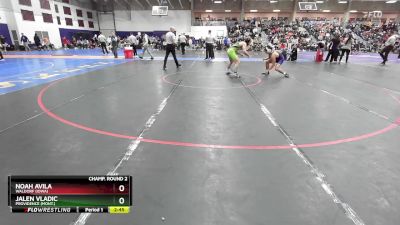 149 lbs Champ. Round 2 - Noah Avila, Waldorf (Iowa) vs Jalen Vladic, Providence (Mont.)