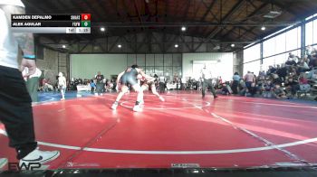 155 lbs Quarterfinal - Kamden DePalmo, Spartan Wrestling Fort Smith vs Alek Agular, Fort Gibson Youth Wrestling