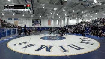 125 lbs 1st Place Match - Mia Hooper, Northview vs Lei`ani Jaime, San Dimas