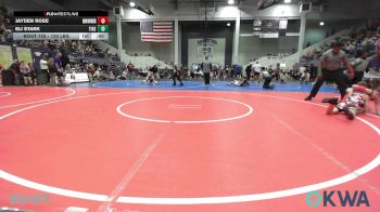 120 lbs Final - Jayden Rose, Skiatook Youth Wrestling vs Eli Stark, Tiger Trained Wrestling