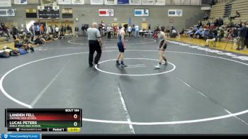 140 lbs 5th Place Match - LANDEN FELL, Chugiak High School vs Lucas Peters, Eagle River High School