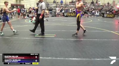 155/165 Round 1 - Dustin Miller, Simmons Academy Of Wrestling vs Dakota Quinlan, Wrestling University