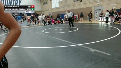 160-170 lbs Round 2 - Valeria Solorio Campos, Hood River Valley High School vs Isabelle Rodela, Peninsula Wrestling Club