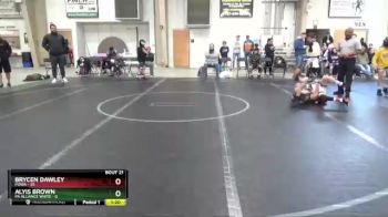 72 lbs Round 6 (8 Team) - Brycen Dawley, POWA vs Alyis Brown, PA Alliance White