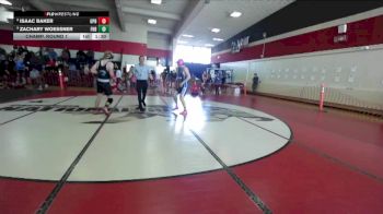 Boys 146 lbs Champ. Round 1 - Zachary Woessner, Foothill Boys vs Isaac Baker, UPrep Boys