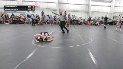 100 lbs Round 6 (8 Team) - Kaleb Pollock, CTWHALE Blue vs Liam LaForge, Mat Assassins Red