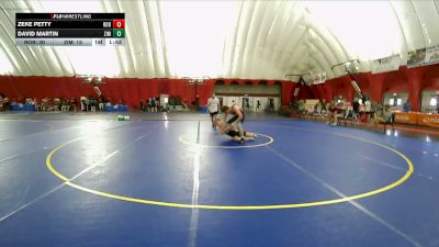 175 lbs Placement Matches (8 Team) - Zeke Petty, Roncalli A vs David Martin, Zimmerman