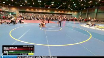 144 lbs Champ. Round 2 - Gianni Barajas, Mcqueen vs Josh Valdez, Servite