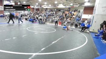 120 lbs Champ. Round 1 - Liam Qureshi, Fountain Valley vs Simon Lee, Crespi