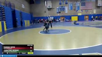 130 lbs Cons. Round 2 - Mariah Ortiz, Bellingham SD vs Christine George, Evergreen (Vancouver)