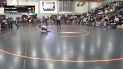 66 lbs Cons. Round 1 - Kayden Reed, Alburnett Mat Pack vs Oxley Titus, Hammerin Hawks Wrestling Club