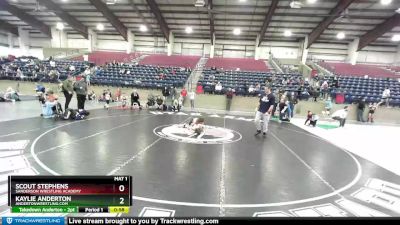 73-76 lbs Round 2 - Kaylie Anderton, AndertonWrestling.com vs Scout Stephens, Sanderson Wrestling Academy