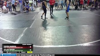 114 lbs Champ. Round 1 - Zavien Barron, Fort Lupton Metro Wrestling Club vs Dylan Riggin, Colorado Top Team Wrestling Club