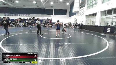 120 lbs Cons. Round 1 - Camryn Stewart, Canyon vs April De Blas, Rowland