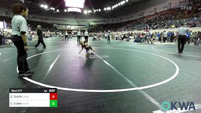 46 lbs Consi Of 16 #2 - Desmond Smith, Jenks Trojan Wrestling Club vs Conor Ecker, R.A.W.