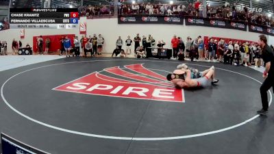 86 kg Cons. Round 2 - Chase Kranitz, Pittsburgh Wrestling Club vs Fernando Villaescusa, Cyclone Regional Training Center C-RTC