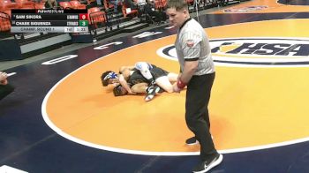 1A 157 lbs Champ. Round 1 - Sam Sikora, Lena (L.-Winslow) vs Chase Siguenza, Wheaton (St. Francis)