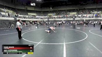 160 lbs Champ. Round 2 - Nick Alexander, Wrightstown High School Wrestl vs Zane Grams, Lakeland