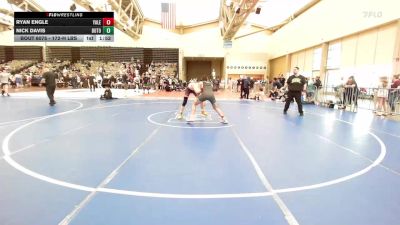 172-H lbs Quarterfinal - Ryan Engle, Yale Street vs Nick Davis, Burlington Township
