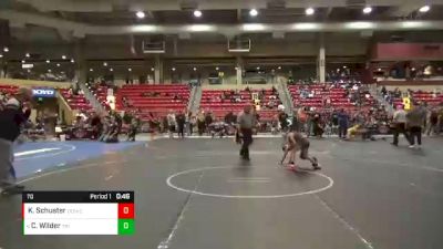 70 lbs Cons. Round 3 - Chasyn Wilder, Triumph vs Kale Schuster, Ogden`s Outlaws Wrestling Club