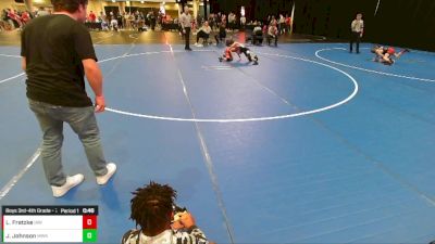 Boys 3rd-4th Grade - 71 Cons. Round 2 - Logan Fratzke, Immortal Athletics WC vs Jake Johnson, Moen Wrestling Academy