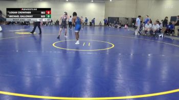 149 lbs Semifinal - Michael Galloway, Harper College vs Logan Crowther, Iowa Western Community College