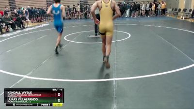 135 lbs Round 4: 10:30am Sat. - Kendall Wyble, Student Wrestling Development Program vs Lukas Villalpando, Palmer High School