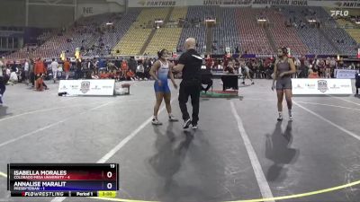 110 lbs Placement Matches (16 Team) - Isabella Morales, Colorado Mesa University vs Annalise Maralit, Presbyterian