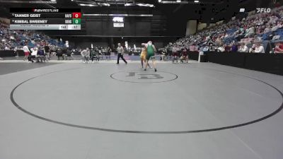 285 lbs Cons. Round 3 - Tanner Geist, Hays vs Kimbal Sweeney, DeSoto HS