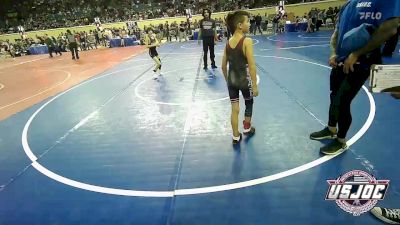 73 lbs Round Of 16 - Brennen Gurrea, OKC Saints Wrestling vs Hudson Glover, Sperry Wrestling Club