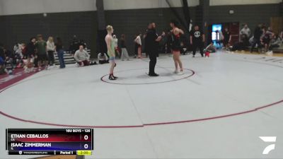 126 lbs Quarterfinal - Ethan Ceballos, CA vs Isaac Zimmerman, IL