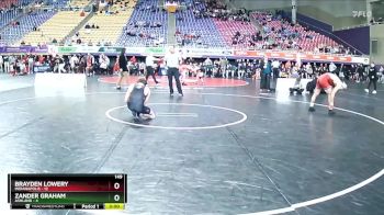 149 lbs Semis (4 Team) - Zander Graham, Ashland vs Brayden Lowery, Indianapolis