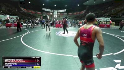 132 lbs Cons. Semi - Cervando Tapia Ii, Beat The Streets - Los Angeles vs Jacob Perez, California