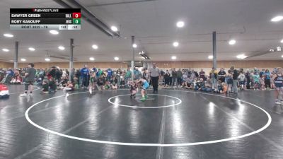78 lbs Round Of 16 - Sawyer Green, Dallas vs Rory Kanouff, Jersey Shore