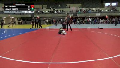 80 lbs 1st Place Match - Eli Richter, West Central Area vs Lincoln Graber, Thorn Wrestling Club