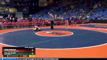 120 lbs Cons. Round 1 - Josie Barham, Mackinaw (Deer Creek-M.) vs Stejah Allen, Joliet (West)