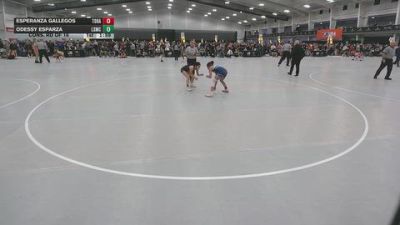 100 lbs Quarters - Esperanza Gallegos, Top Rank/HAC vs Odessy Esparza, Lone Star Mat Club