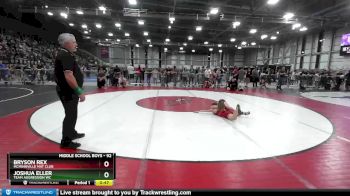 92 lbs Cons. Round 3 - Bryson Rex, McMinnville Mat Club vs Joshua Eller, Team Aggression WC