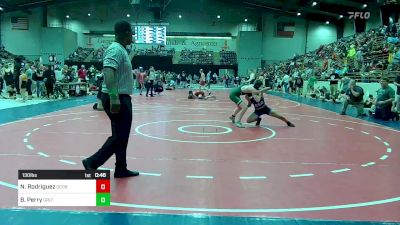 130 lbs Quarterfinal - Nathan Rodriguez, Georgia vs Brady Perry, Grizzly Wrestling Club