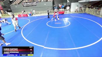 100 lbs Quarterfinal - Aaron Martinez, Scotsmen Wrestling Club vs Garen Keshishian, California