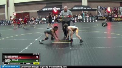 60 lbs Round 5 (6 Team) - Justin Wells, Ares Red vs Elliot Harris, Panhandle All-Stars