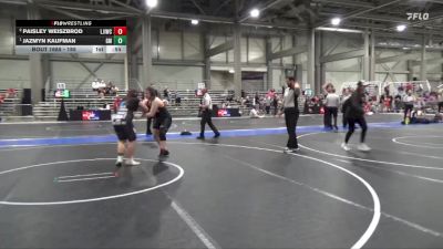 185 lbs Cons. Semi - Jazmyn Kaufman, Girard Matside vs Paisley Weiszbrod, Larned Jr Indian Wrestling Club