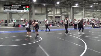 185 lbs Cons. Semi - Jazmyn Kaufman, Girard Matside vs Paisley Weiszbrod, Larned Jr Indian Wrestling Club