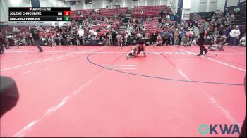 61 lbs Quarterfinal - Jolene Chuculate, HURRICANE WRESTLING ACADEMY vs Macario Perkins, Team Of Hard Knox
