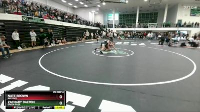 144 lbs Quarterfinal - Nate Brown, Big Piney vs Zachary Dalton, Green River